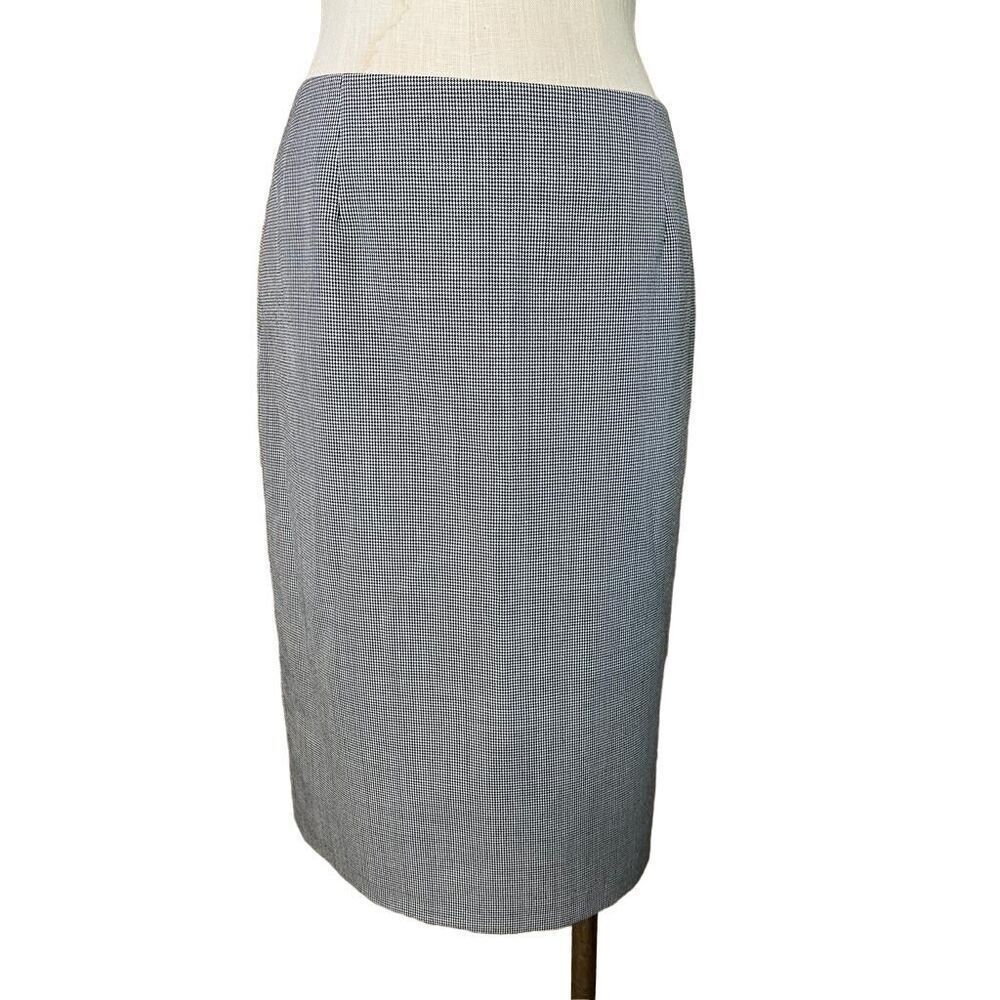 Pendleton 100% Virgin Wool Houndstooth Pencil Skirt Size 6